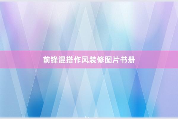 前锋混搭作风装修图片书册