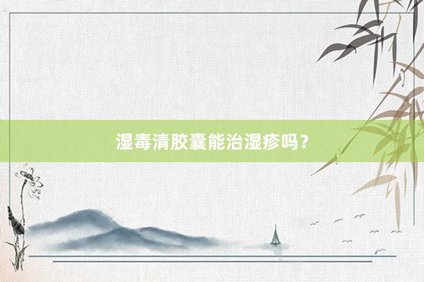 湿毒清胶囊能治湿疹吗？